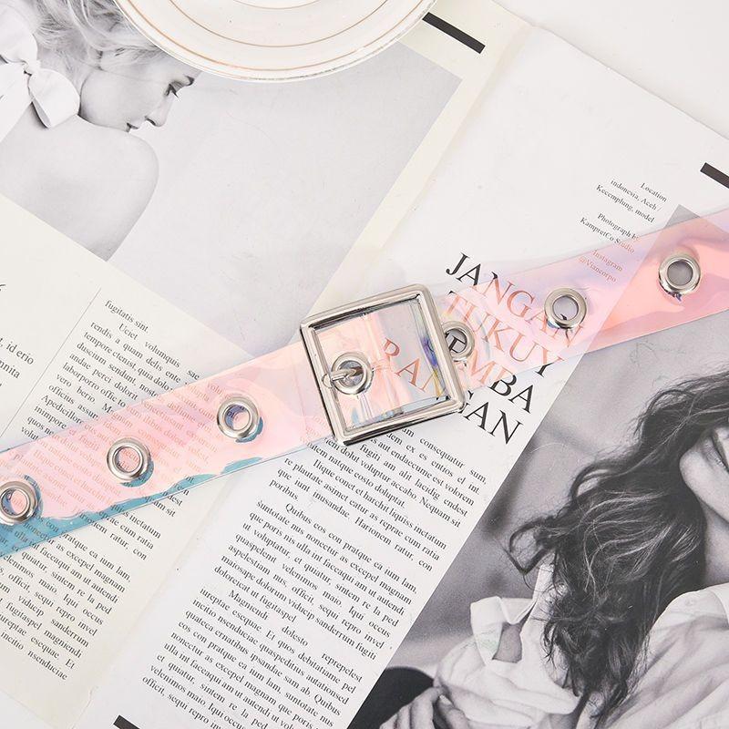 Modern Transparent Waist Belt For Women With Stylish Buckles For Casual And Looks Dressy
