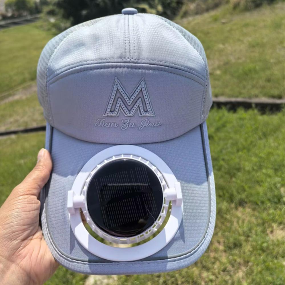 Quick Dry Fan Hat Long Brim Fishing Baseball Hat Outdoor Mesh Sun Hat серый