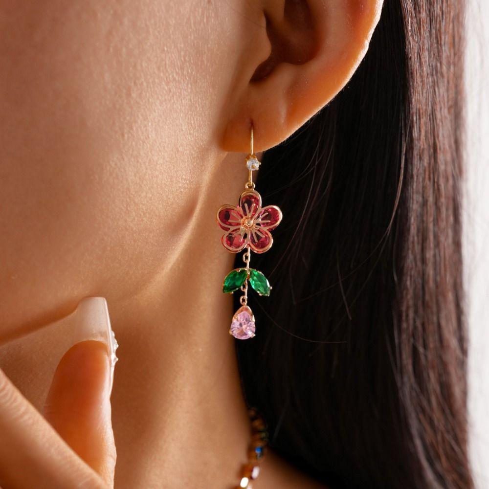 Exquisite Zircon Necklaces Sweet Jewelry Set Niche Clavicle Chain  Jewelry Accessories