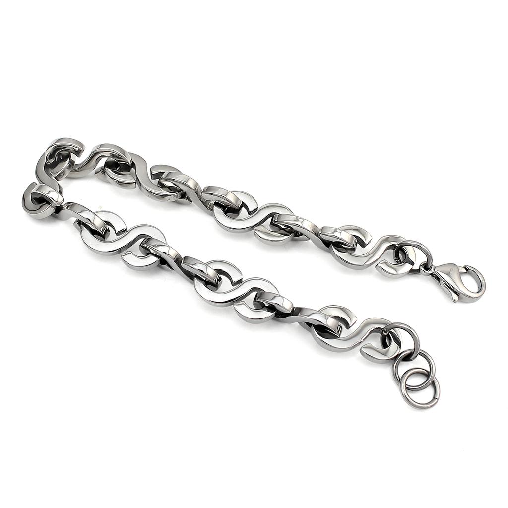 2026 New Arrival 316L Stainless Steel Twist Link Chain Bracelet Versatile Unisex Fashion Jewelry Hypoallergenic For Daily Party