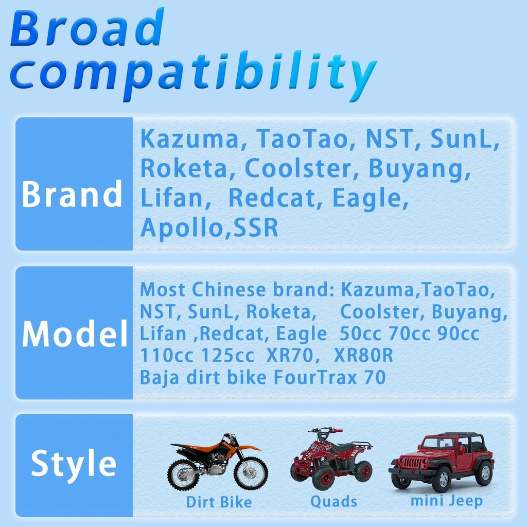 PZ20 Carburetor For Kazuma Baja 50Cc 70Cc 90Cc 110Cc 125Cc TaoTao Coolster 110B NST SunL Chinese Quad 4 Stroke ATV 4 Wheeler Go Kart Dirt Bike