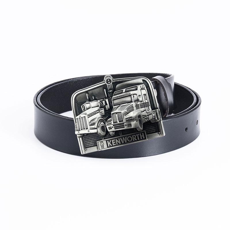 Vintage Punk Cowhide Belt - Retro Truck Driver Style, Casual 3.8cm Piece