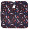 Fashionable Barber Shop Hairdressing Cape Hair Cutting Apron Hair Beauty Tool 160x140cm (Black)