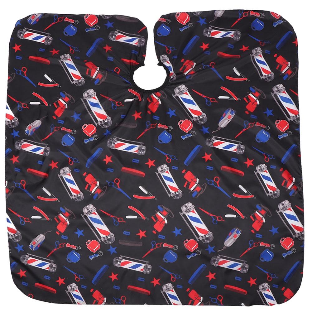 

Модный парикмахерский пеньюар для стрижки волос, фартук, инструмент для красоты волос 160x140 см (черный) чёрный