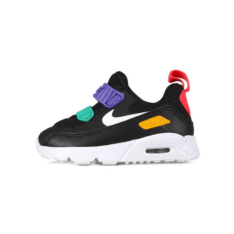

Nike Air Max 90 Cushioning Low top Running Shoes Black Purple Infant And Toddler 881924-014 21