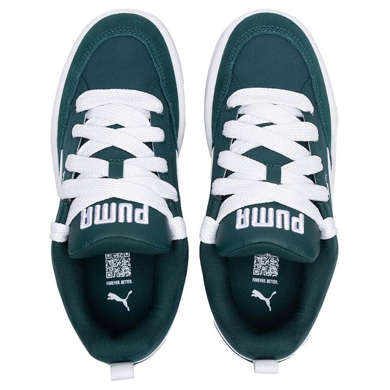 Puma Park Lifestyle Street Fashion Durable Low-Top Skate Shoes Unisex Sneaker Green White 397495-04