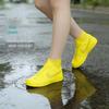 Waterproof Anti-Slip Latex Shoe Covers for Men & Women, Thickened, Wear-Resistant, Portable, Mid-Calf Boot Covers