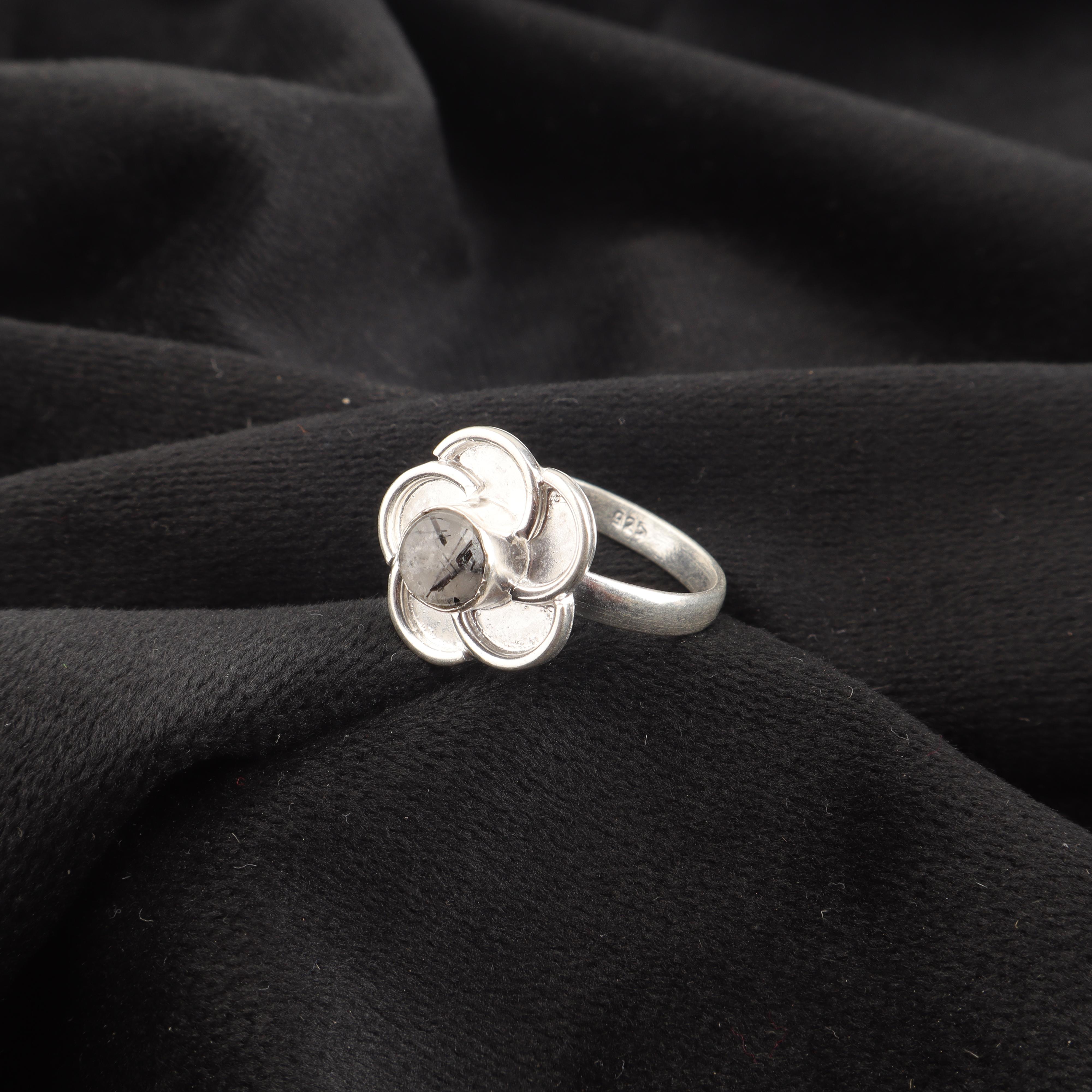 

Украшения из драгоценных камней Черного Рутила, Кольцо из стерлингового серебра 925 пробы, Красивое серебряное кольцо, Богемные украшения ручной работы для свадебного подарка 12 зелёный