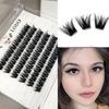 Glue-Free False Lashes - Fluffy Volume, 3D Multi-Layer, Euro/Asian Style, Single Clusters