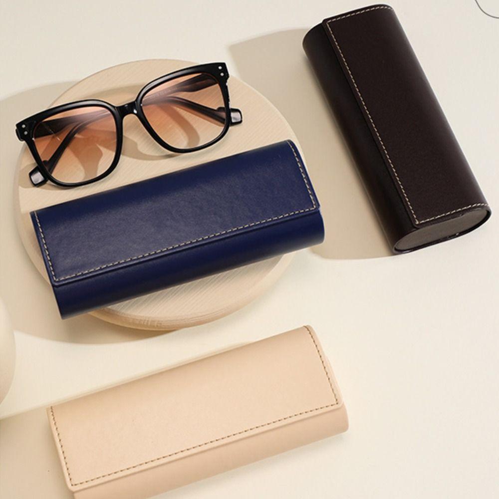 Leather Pu Glasses Case Large Capacity Dust-proof Eyewears Storage Box Eyewear Protector Case Anti-lost Glasses Bag Daily