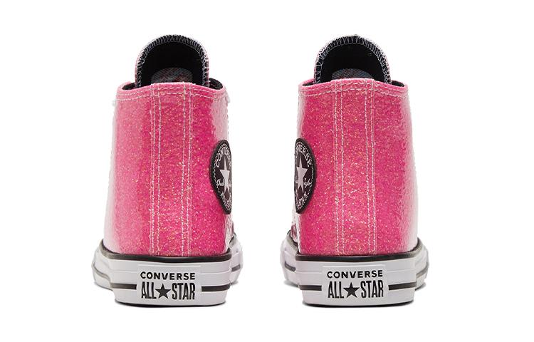 Converse Chuck Taylor All Star High Top Kids Canvas Shoes Fuchsia Teenagers 672098C