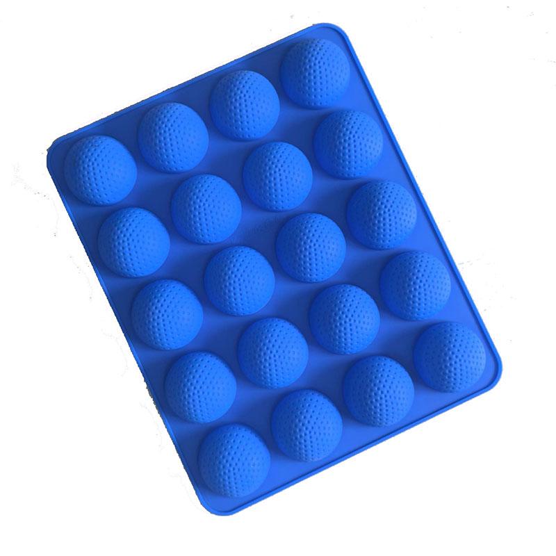 

3D Golf Ball Silicone Mold Round Hot Chocolate Bombs Cake Pop Candy Ice Cube Tray Baking Decoration Tools Cupcake Topper Kitchen