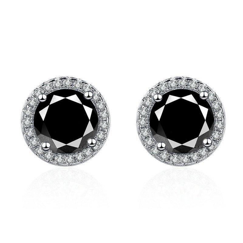 Colorful Zircon Crystal Earrings for Women - Trendy European & American 'Goddess' Jewelry