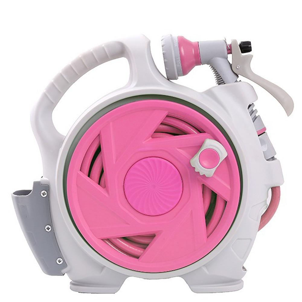 Einziehbarer Gartenbewässerungskit 7-in-1 Autowaschset Hochdruck-Wasserschlauch Außenreinigung