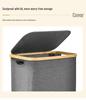 Foldable Laundry Basket: Portable, Dustproof, Large Capacity Hamper for Household Storage.