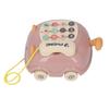 Baby Telephone Pull Toy Multiple Sounds Chinese English Voice Attractive Cat Shape Baby Music