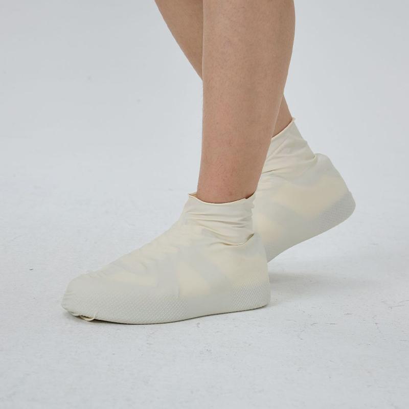 Латексные водонепроницаемые бахилы унисекс, защита для обуви, многоразовые нескользящие непромокаемые ботинки, обувь для ходьбы, аксессуары M белый