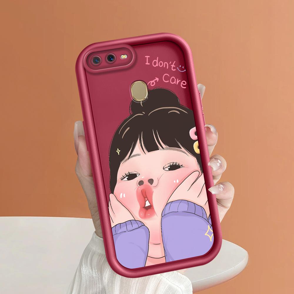 Soft Silicone Square Ladders Cartoon Pattern Full Cover Camera Protection Shockproof Case for OPPO Reno Realme OnePlus