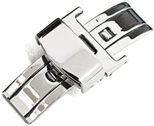 [Import King Original] Watch Parts - Compatible with Bulgari Assioma AA48 / AA44 - Aftermarket Buckle - Silver - 16mm