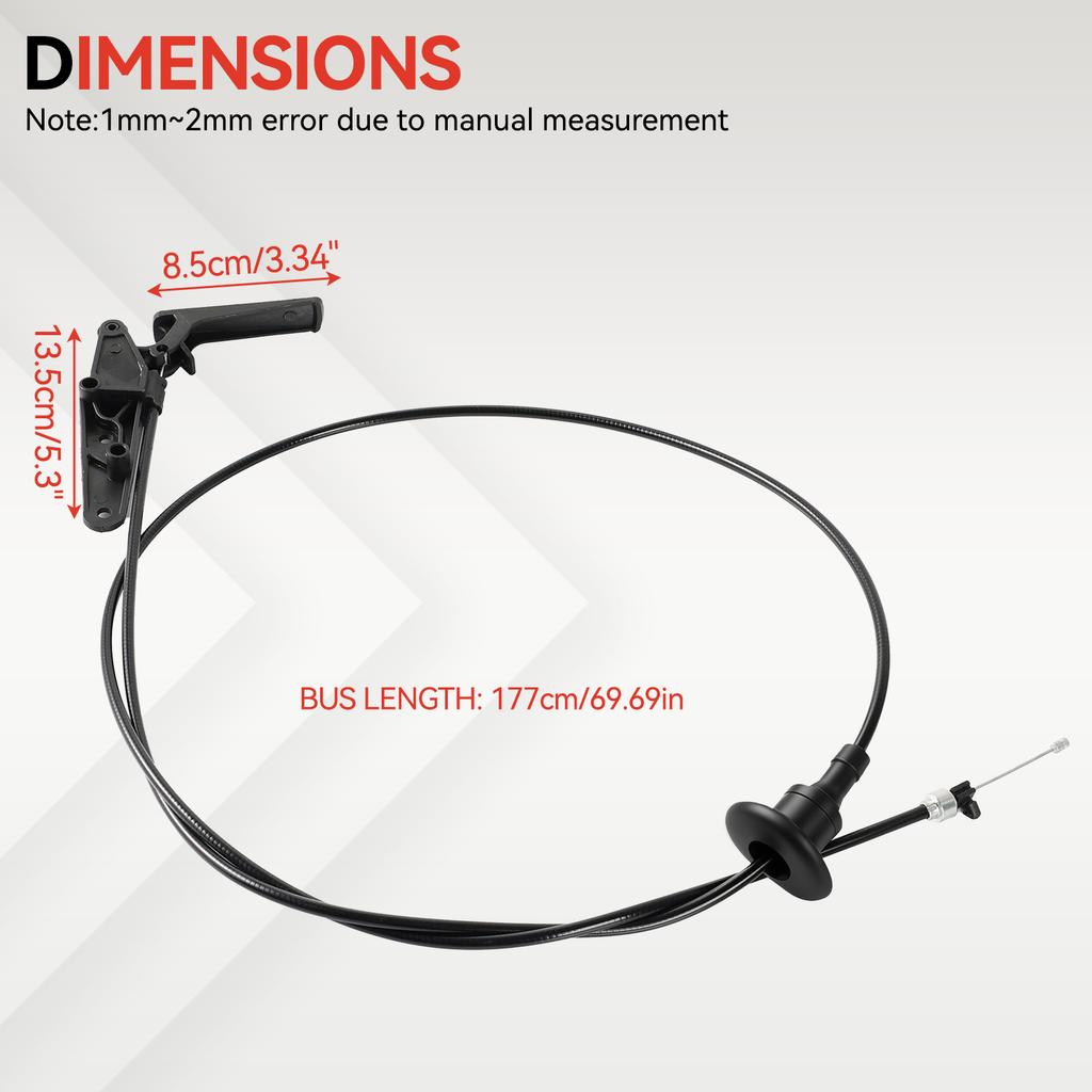 1PC New Front Bonnet Release Cable With Latch For Peugeot Partner Citroen Berlingo 2008-2019 7937Q8 Car Accessories Engine Parts