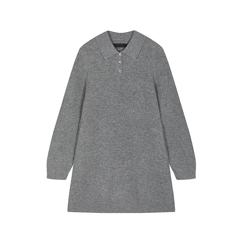 JNBY Fall 2025 Polo Collar Long Sleeve A-Line Dress