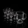 7pcs Wine Glass Set Small Cup Whiskey Transparent Drinkware Barware 10ml Shot Glass 100ml Flagon Glass Set with Gift 2025 New
