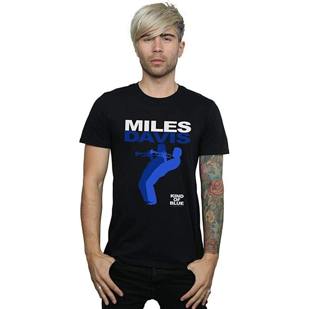 Miles Davis Unisex voksen type blå T-skjorte