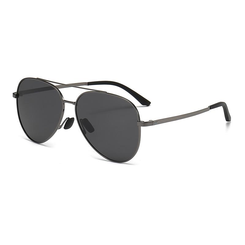 Stylish Men s Polarized Double Bridge Aviator Sunglasses for Driving and Outdoor Sports