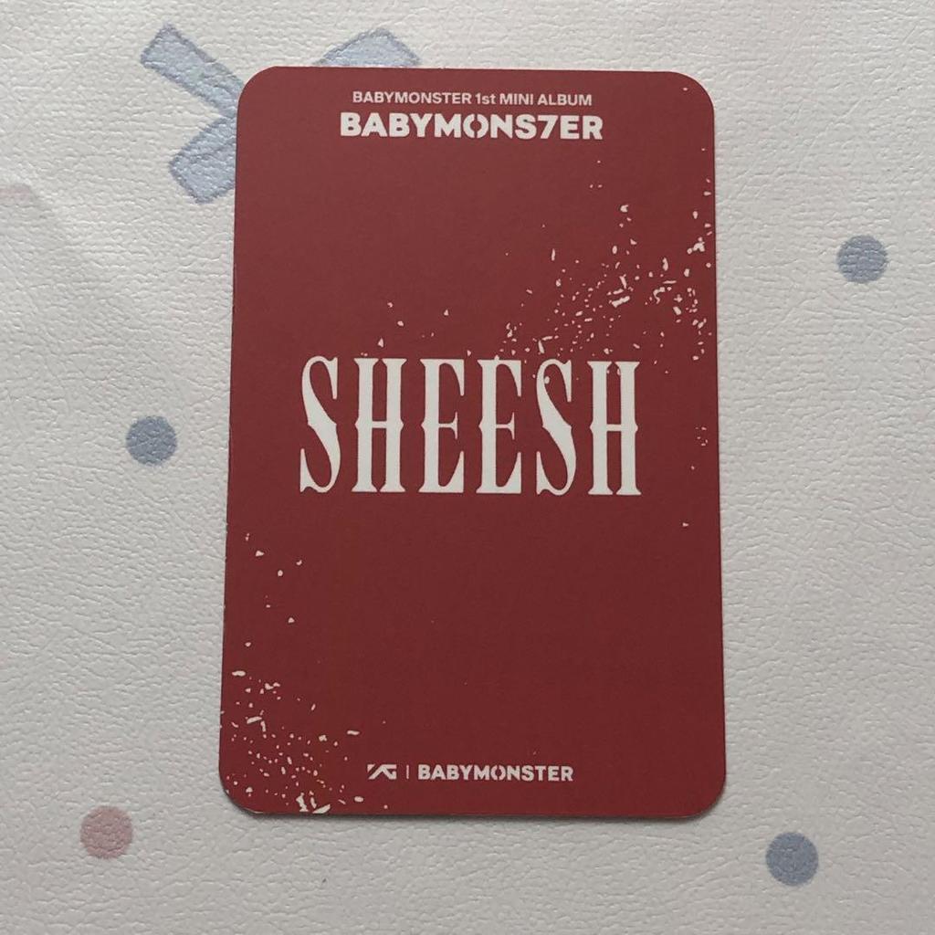 [USED] BABYMONSTER Chiquita Babymon SHEESH 1.0 Pre-recorded Trading Card