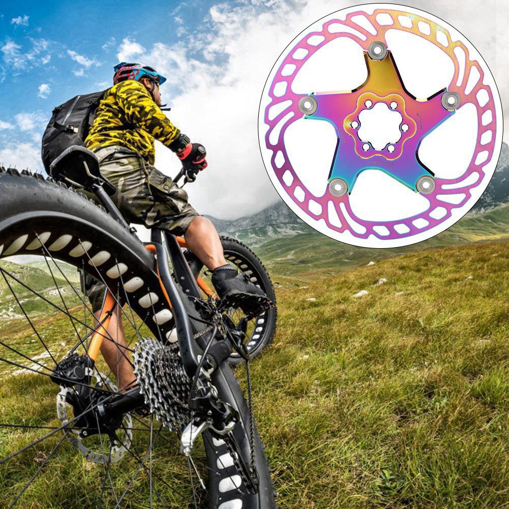 Sykkel Skivebrems Rotorer 6 Bolter Sykkeltilbehør for Terrengsykkel Plateringsfarge203MM