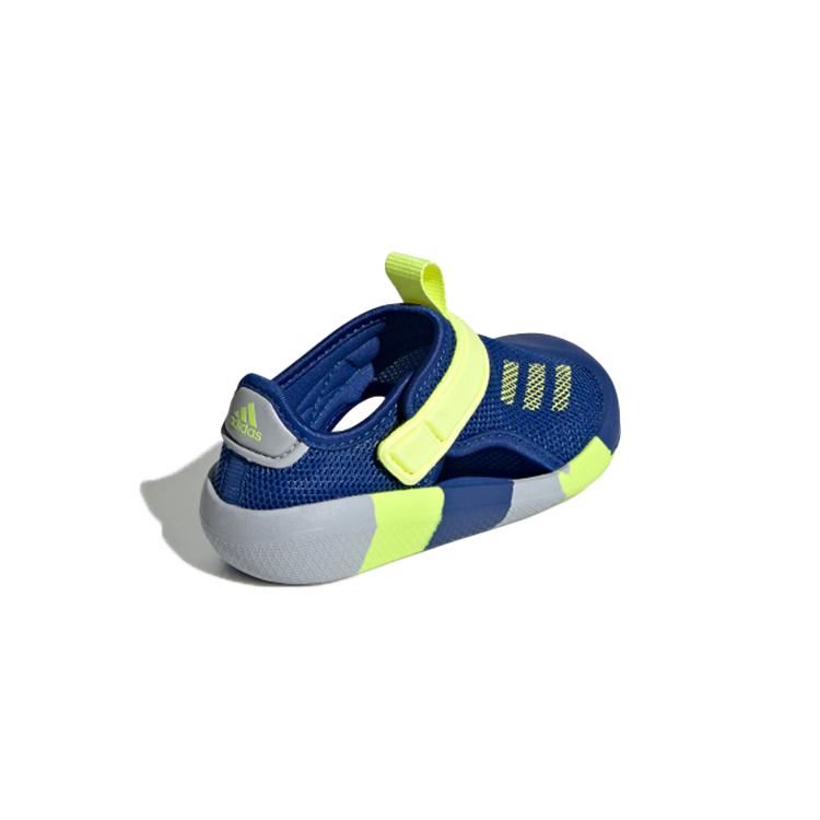 Adidas Slip Resistant Anti Kick Low top Toddler Shoes Blue Yellow Infant And Toddler GX5118