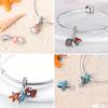 Copper Charms Summer Oceans Pendant Fit Original Pan Bracelet Making Woman Jewelry Diy
