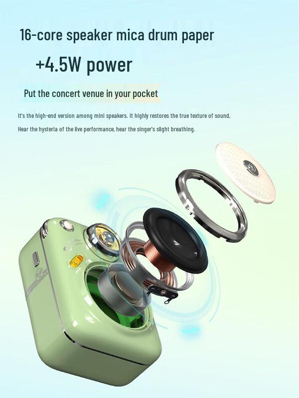 Dot Tone Beetle Retro Mini Portable Bluetooth Speaker CN plug (adapter included)