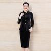 Women's Corduroy Professional Blazer & Skirt Set