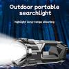 Long Distance Bright LED Flashlight, Portable Rechargeable Spotlight, Suitable for Camping, Hiking, Emergency Situations, Search and Rescue
