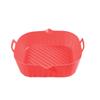 Silicone air fryer special tray food safety reusable square barbecue mat baking tray oven baking mold plate suitable for kitchen