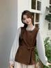 Korean Autumn/Winter Wool Blend Two-Piece Style Loose Shirt for Women