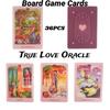 True Love Oracle English Card Set 36pcs Interactive Tabletop Game Mind-stimulating Copperplate Paper Material
