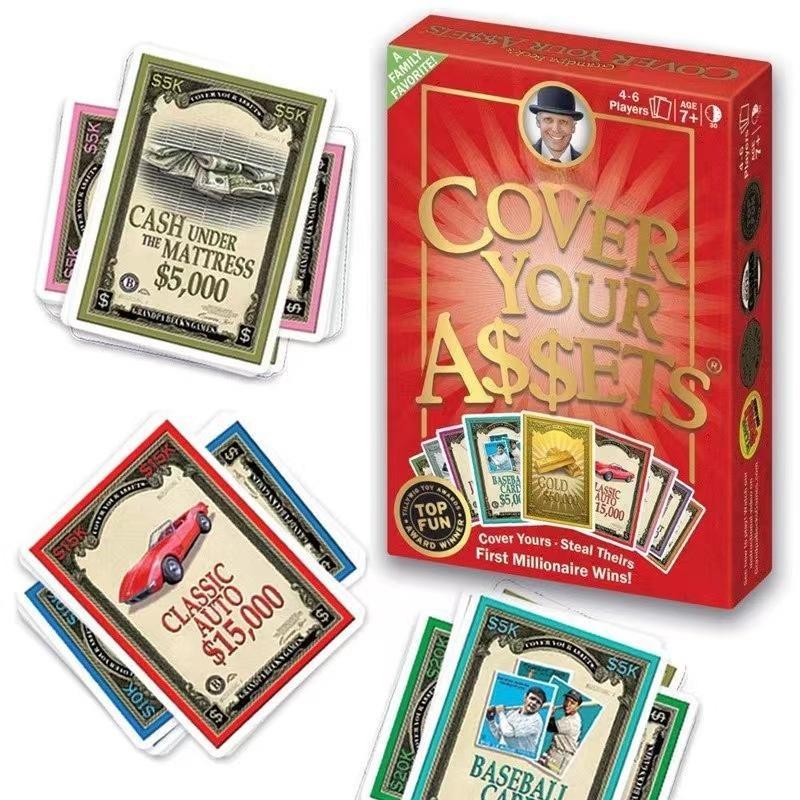 Cover Your Assets Card Family Party Entertainment Playing Board Game Cards Gift