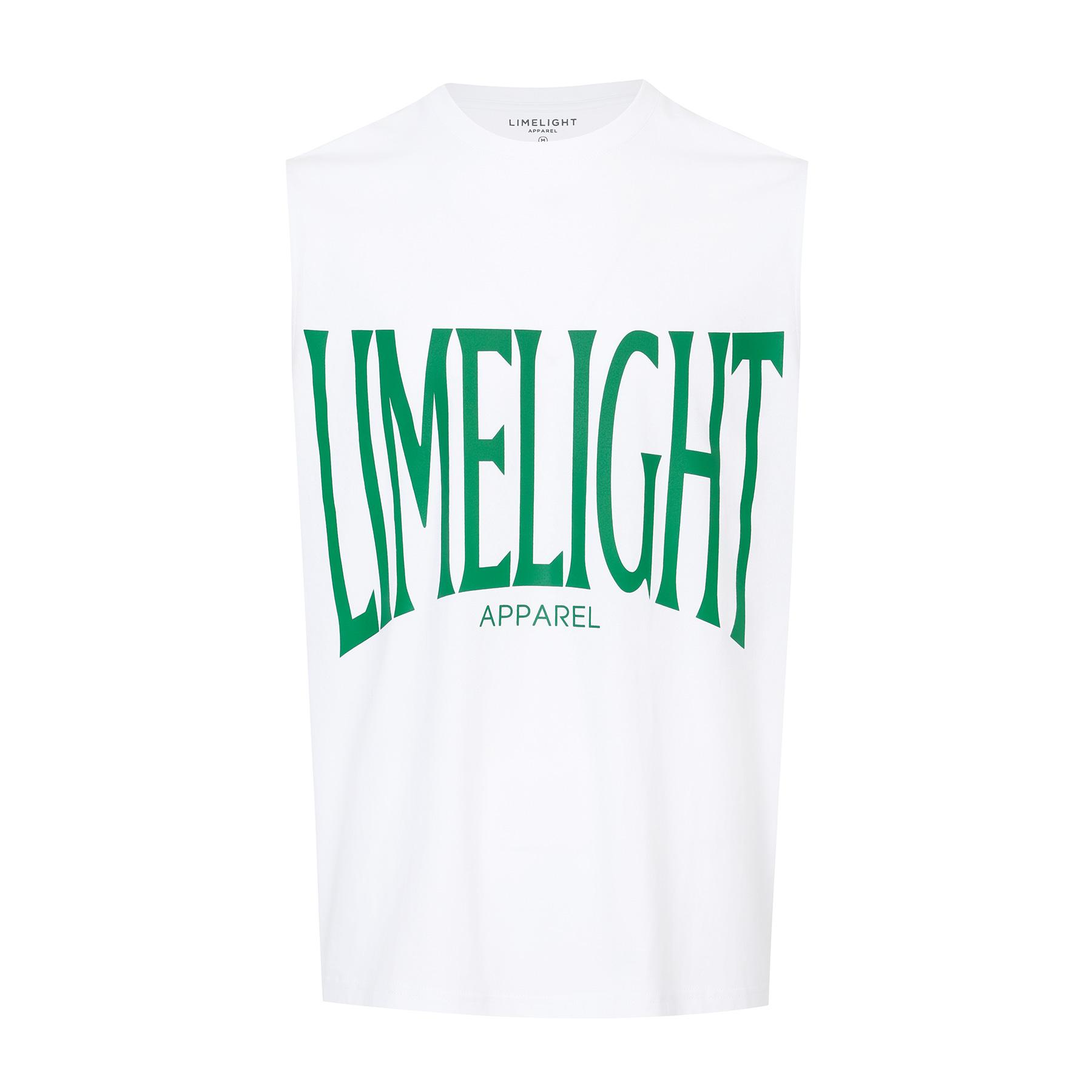 Безрукавка с большим логотипом Limelight Apparel (Белый/Зеленый) White/Xxl