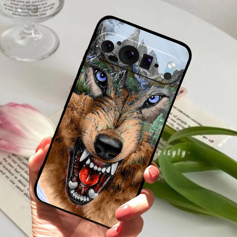 For Google Pixel 9 Pro Case Pixel9 Pro XL Cute Animal Soft Silicone TPU Phone Cover For Google Pixel 9 9a Bumper Fundas Luxury
