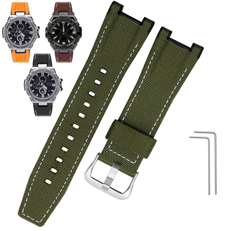 

Полотно Шкіряний Ремінець для Годинника Для Casio GST-B100 S130 W300GL 400G W330 GST-W120L s120 W130L S100 Серії Чоловічий Модифікований Ремінець 26мм 26mm