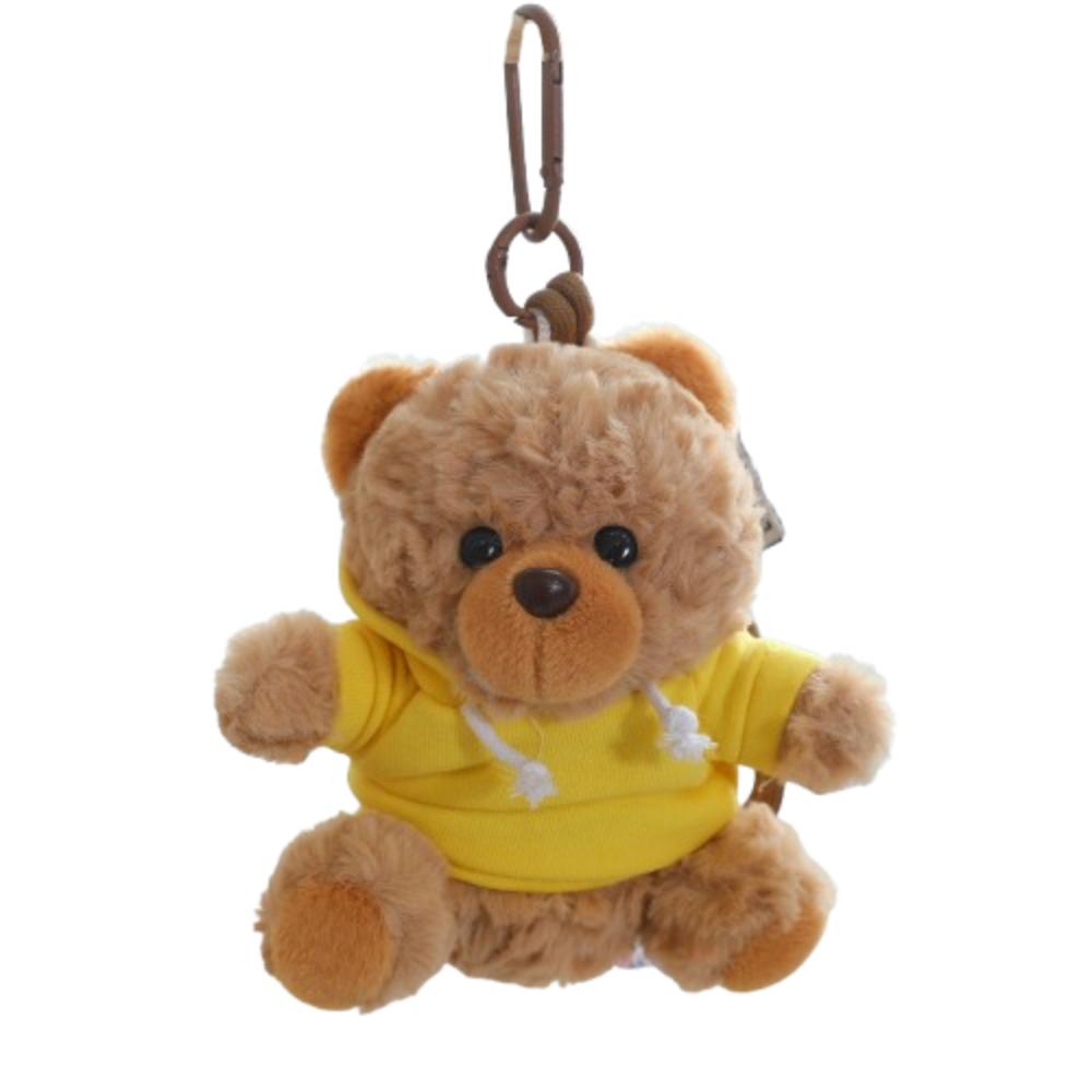 Kawaii Bär Plüsch Schlüsselanhänger Cartoon Kleiner Bär Stofftier Puppe Kapuzenpullover Bär Anhänger Dekoration