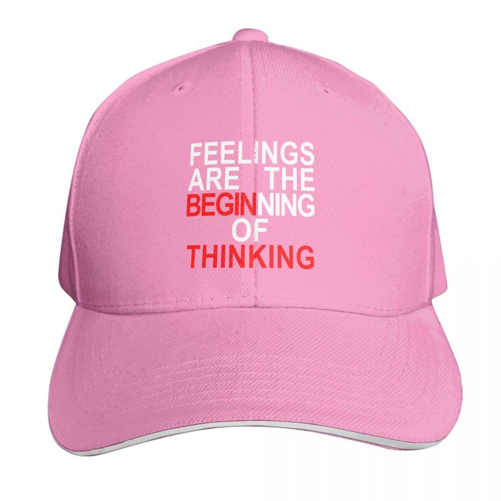 Feelings Are The Beginning Baseball Cap Six Panel Structured Crown Sun Protection Upf 50 Breathable Mesh Back