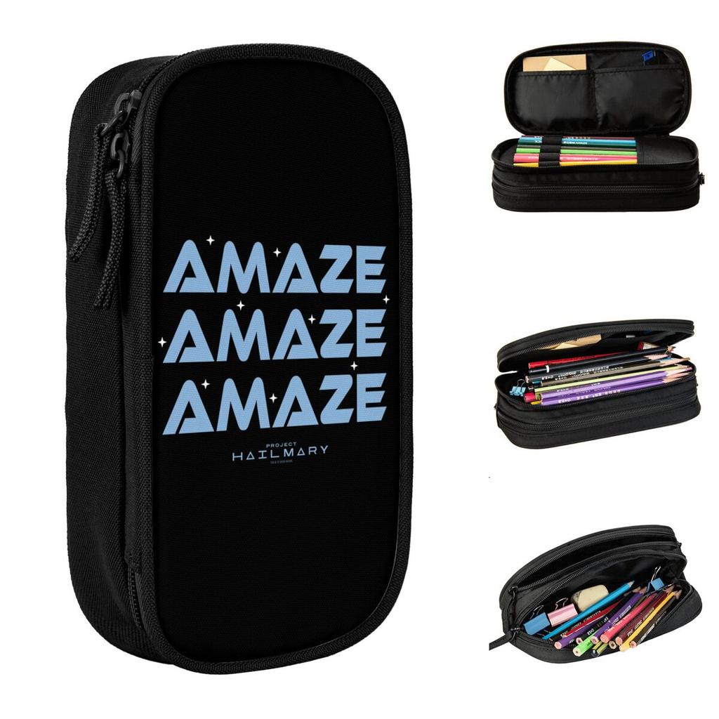 Project Hail Mary Amaze Pencil Case Fun Pen Bag Student Large Storage Students School Zipper Pencilcases