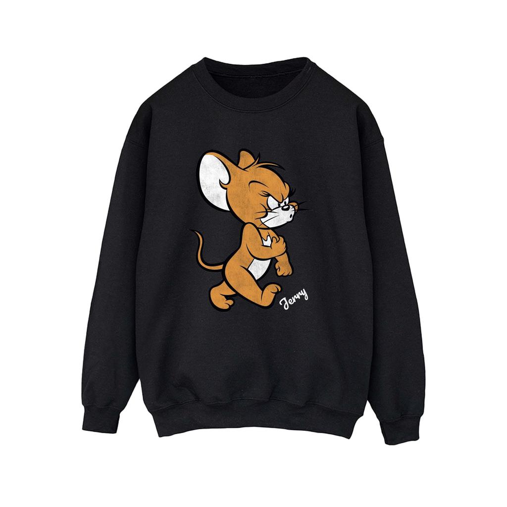 Tom and Jerry Damen Wütende Maus Baumwoll-Sweatshirt