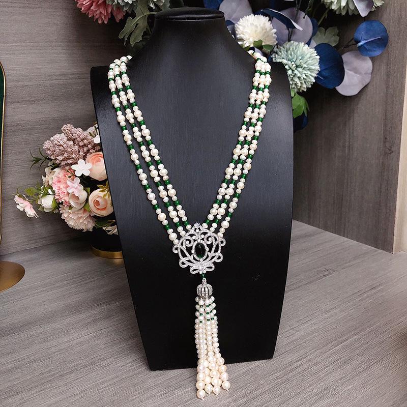 Elegant Freshwater Pearl Multi-Wear Long Necklace - Women s Fashion Accessory 4-5/6-7MM