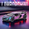 1:32 Electroplated Lamborghini SVJ LP750 Super Car Model with Sound Light Children Boy Diecast Toy Vehicle Miniature Christmas