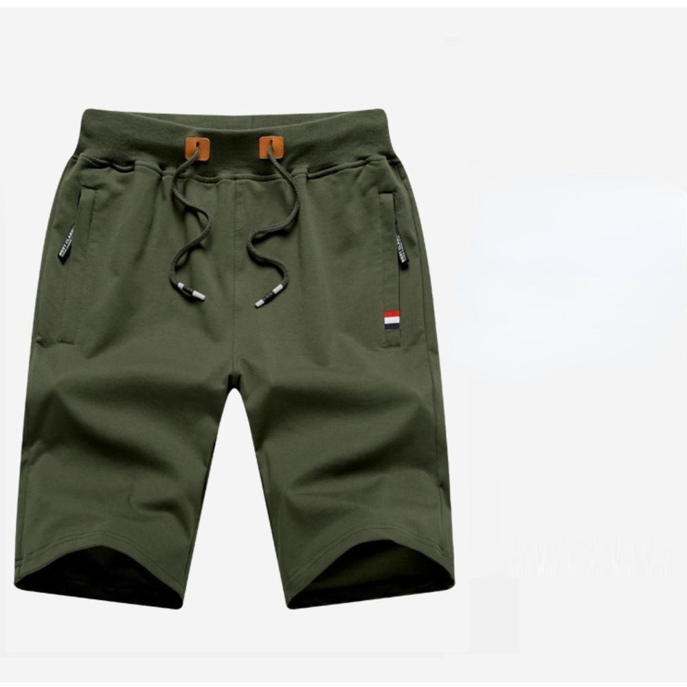 Pánské běžecké sportovní šortky Ležérní letní pas Elasticita Jednobarevné šortky Pánské kalhoty větší velikosti
