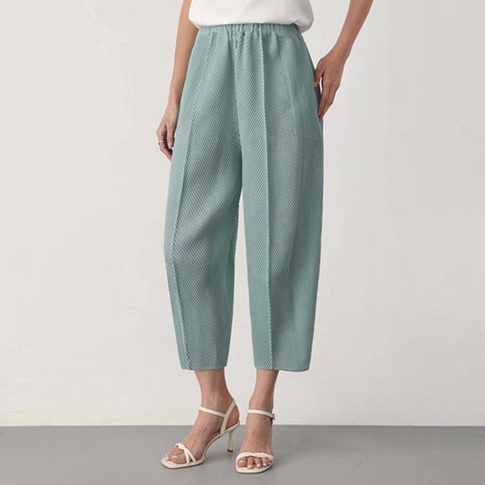 Plits Mood Circular Pleats Pants FREE/BLACK